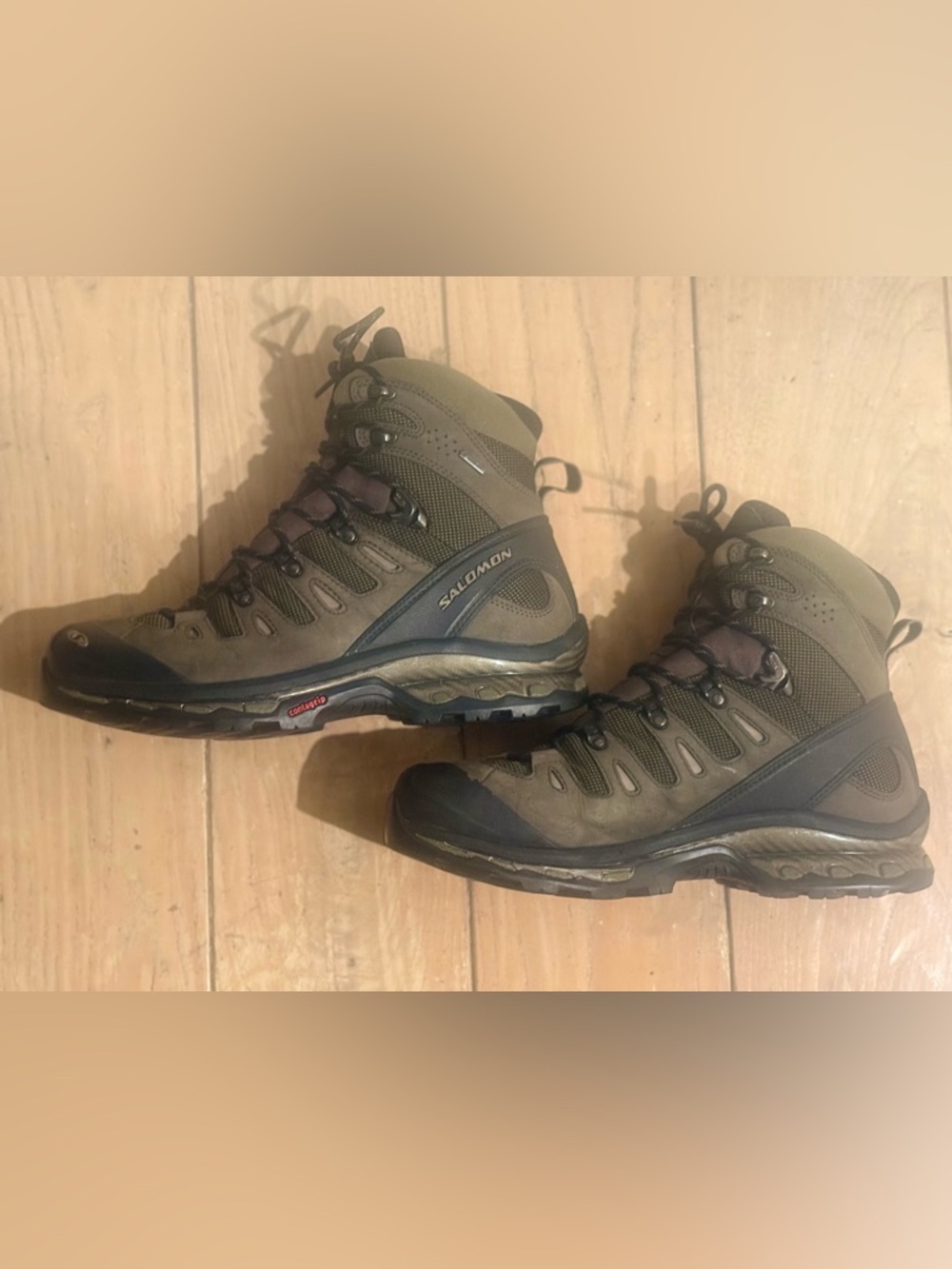 Salomon Men’s Quest 4D-GTX Waterproof Hiking Boots (Olive Night)